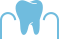 Animated tooth in the gums icon