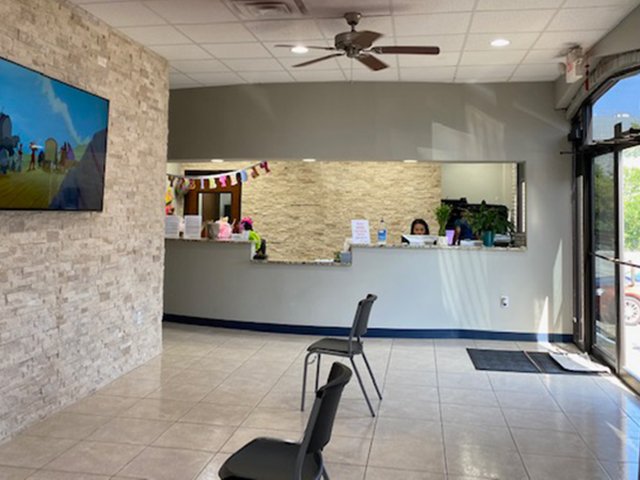 waiting room and front desk