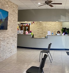 Reception area in Dallas dental office